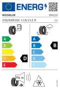 Michelin 235/65R16C 115/113R Agilis Alpin (Üretim Yılı: 2025)