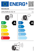 Michelin 205/60R16 92H Primacy 5 Energy (Üretim Yılı 2025)
