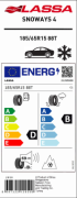 Lassa 185/65R15 88T Snoways 4 (Üretim Yılı: 2025)
